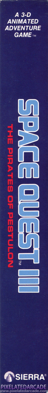 Space Quest III: The Pirates of Pestulon Cover Art: Right Spine