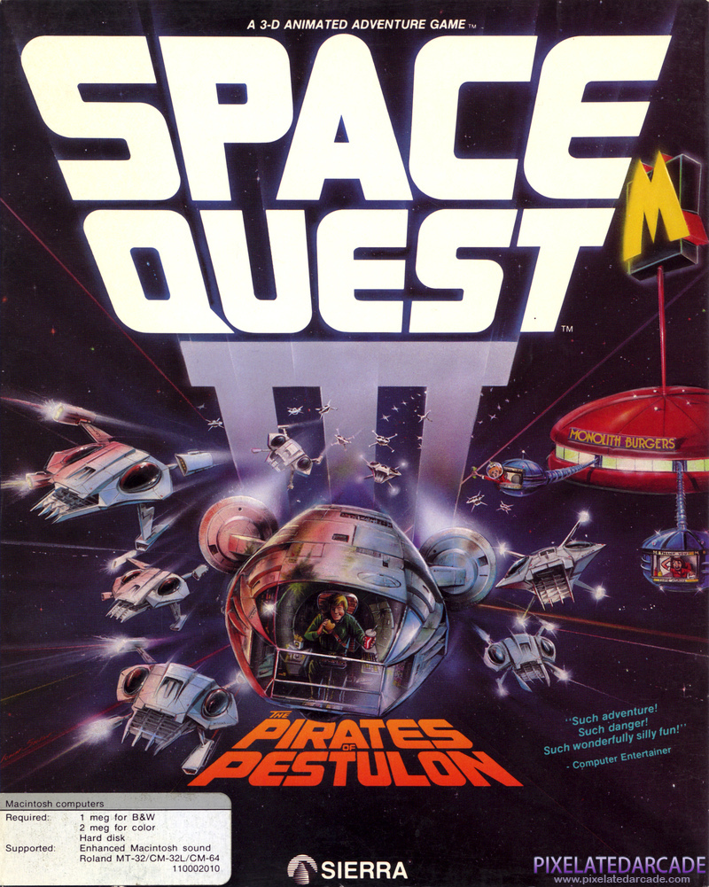 Space Quest III: The Pirates of Pestulon Cover Art: 