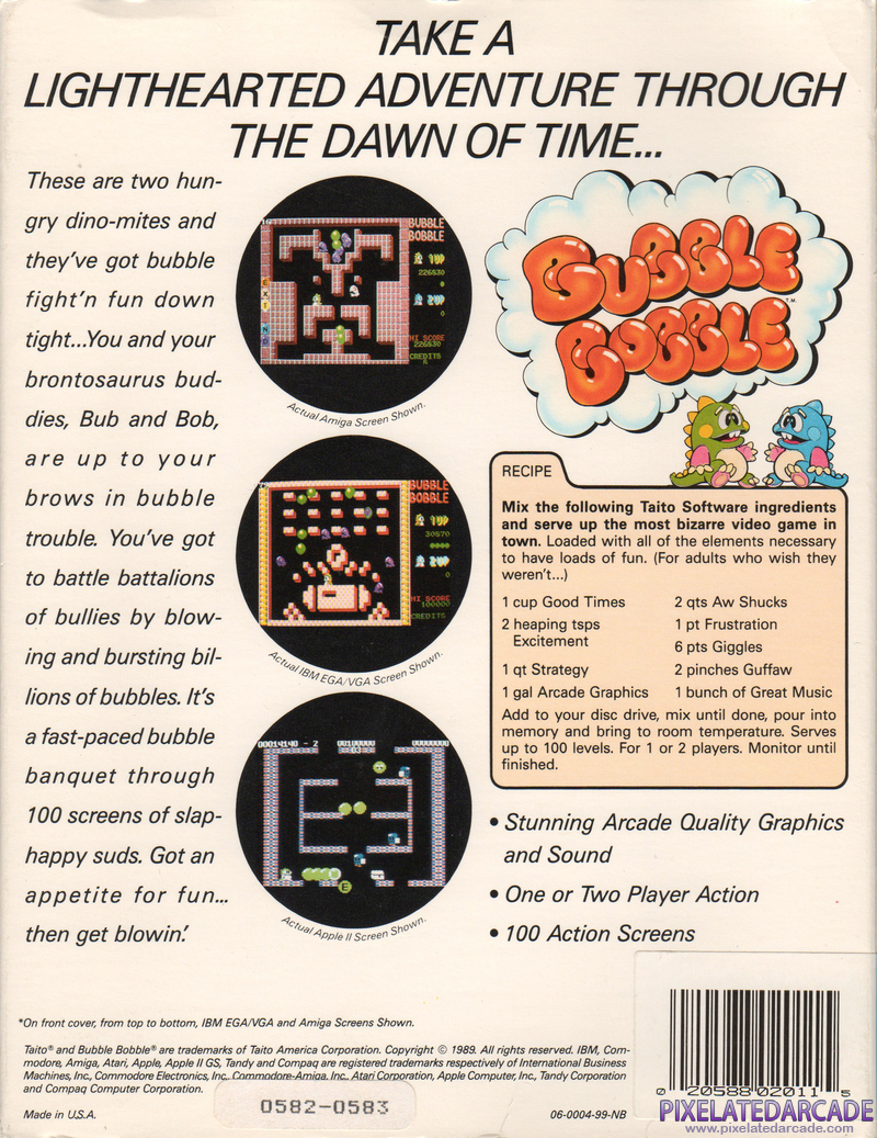 Bubble Bobble Cover Art: Bubble Bobble Cover Art: