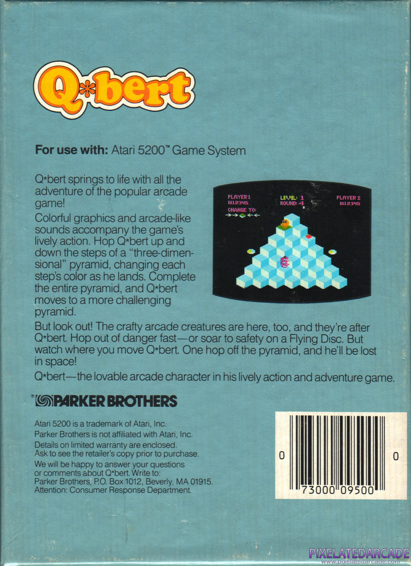 Q*bert Cover Art: Q*bert Cover Art: