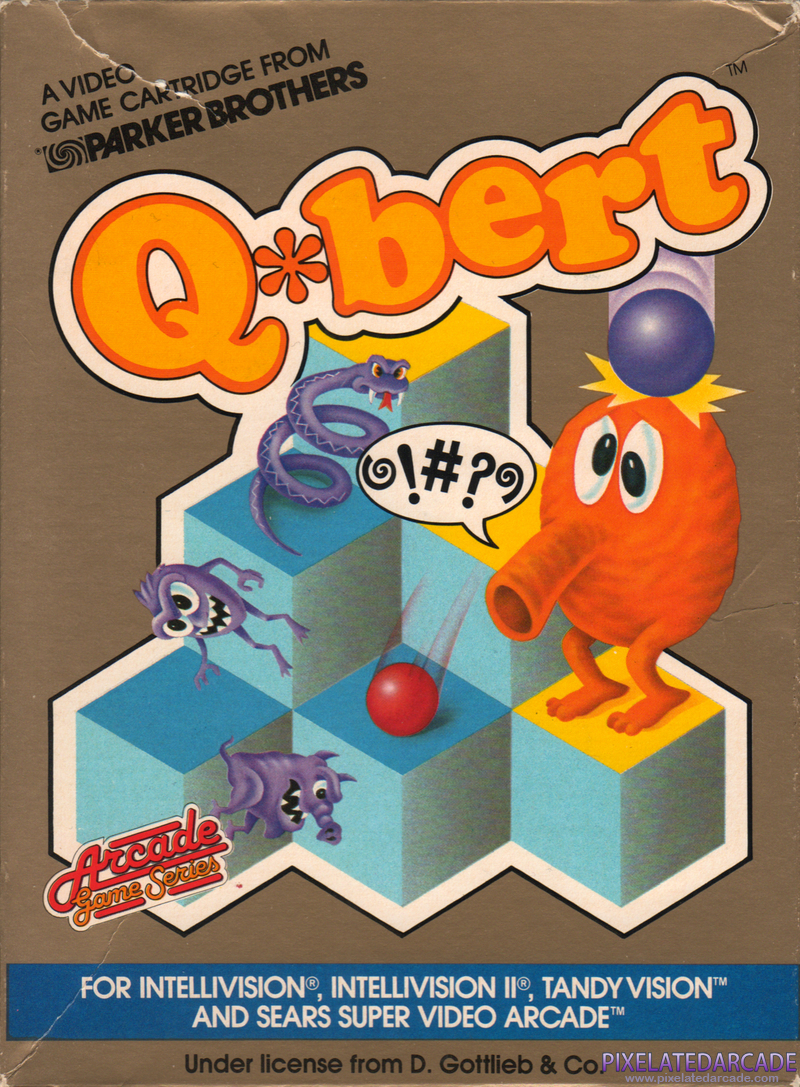 Q*bert Cover Art: Q*bert Cover Art: