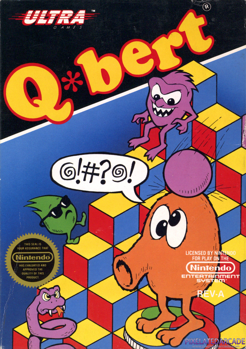 Q*bert Cover Art: Q*bert Cover Art: