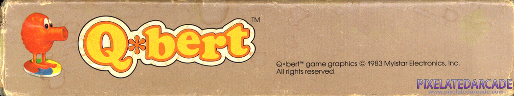 Q*bert Cover Art: Bottom Spine Q*bert Cover Art: Bottom Spine