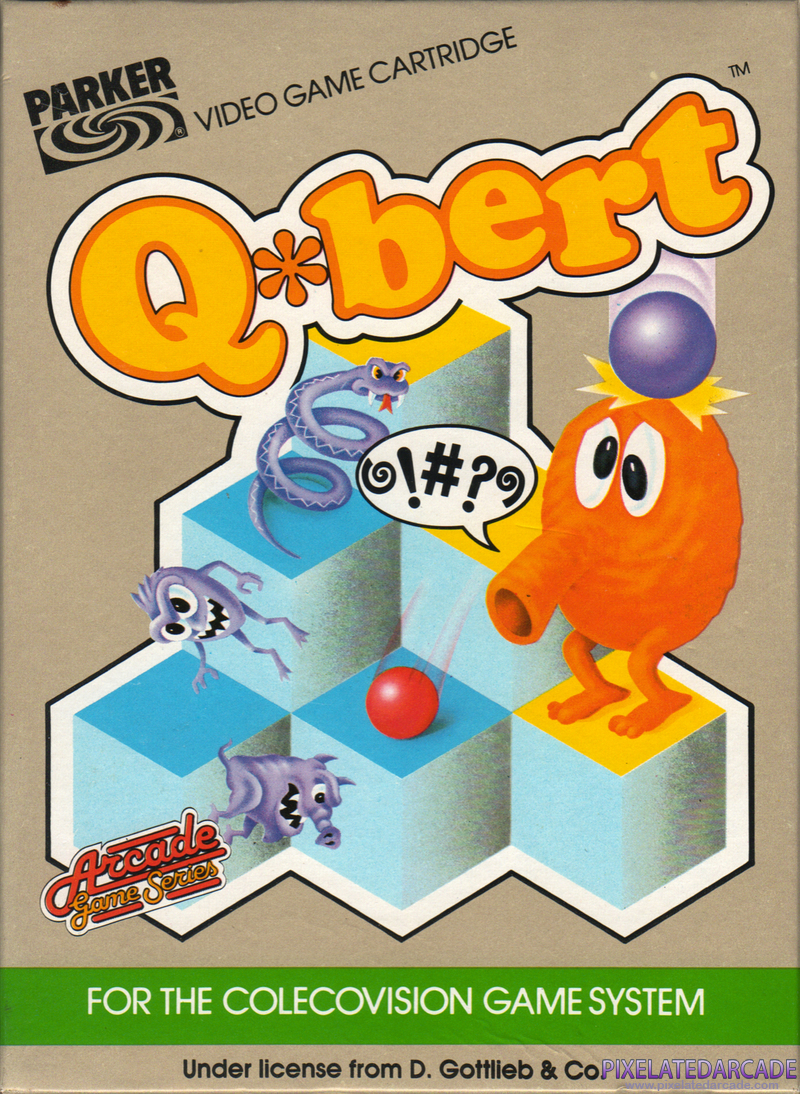 Q*bert Cover Art: Q*bert Cover Art: