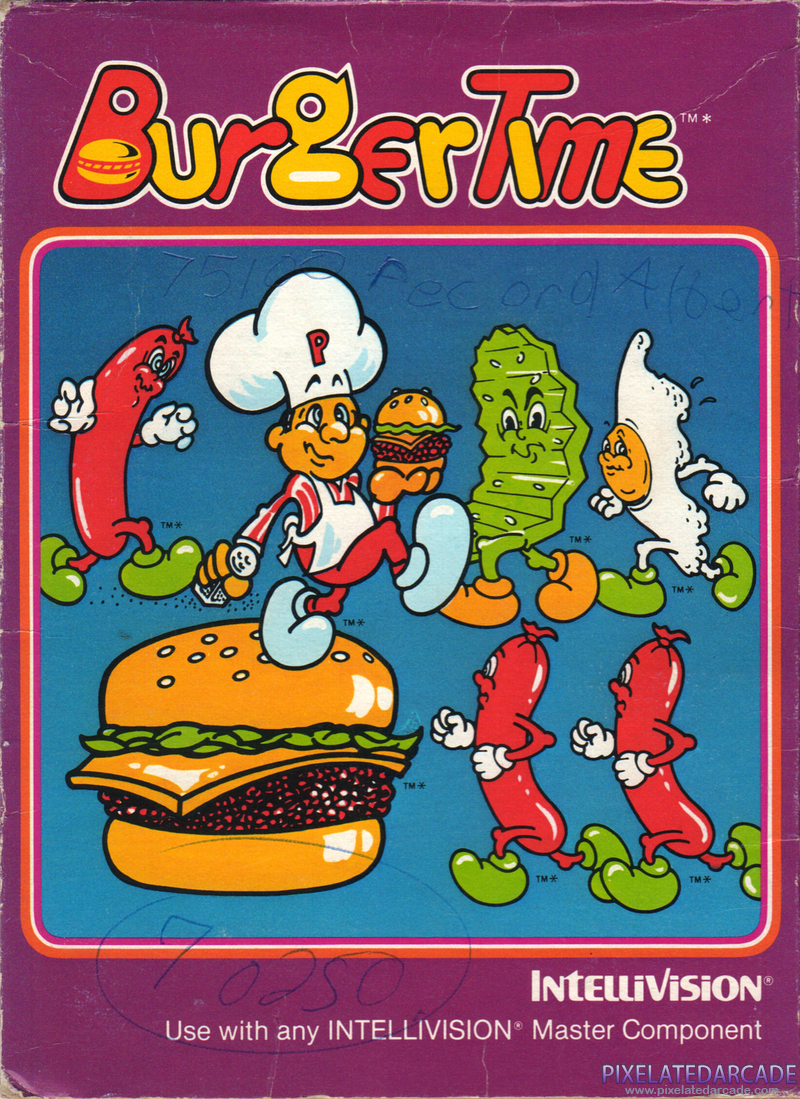 BurgerTime Cover Art: BurgerTime Cover Art: