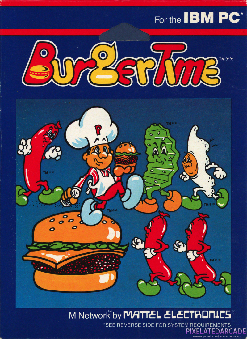 BurgerTime Cover Art: BurgerTime Cover Art: