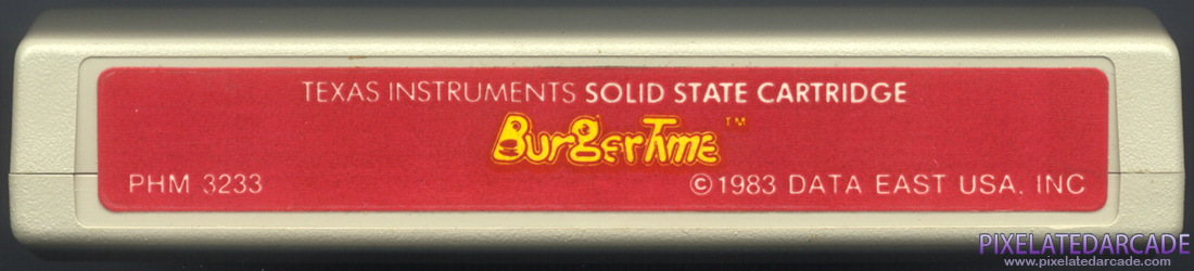 BurgerTime Cover Art: Top BurgerTime Cover Art: Top