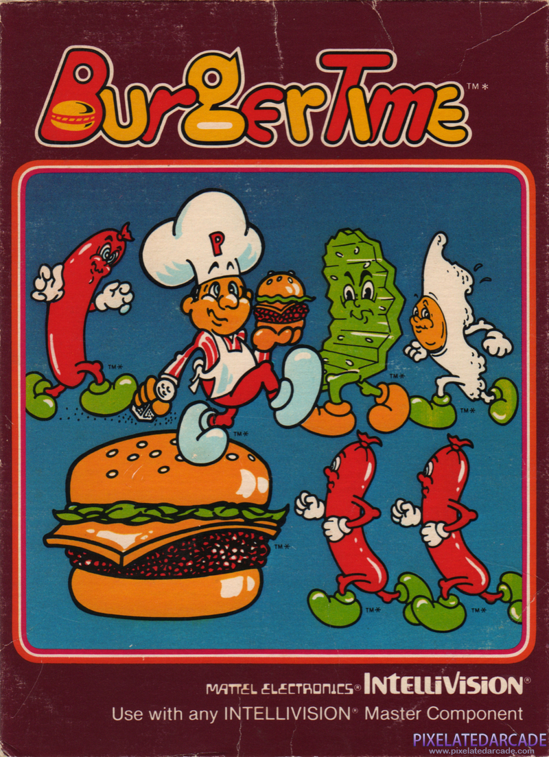 BurgerTime Cover Art: BurgerTime Cover Art: