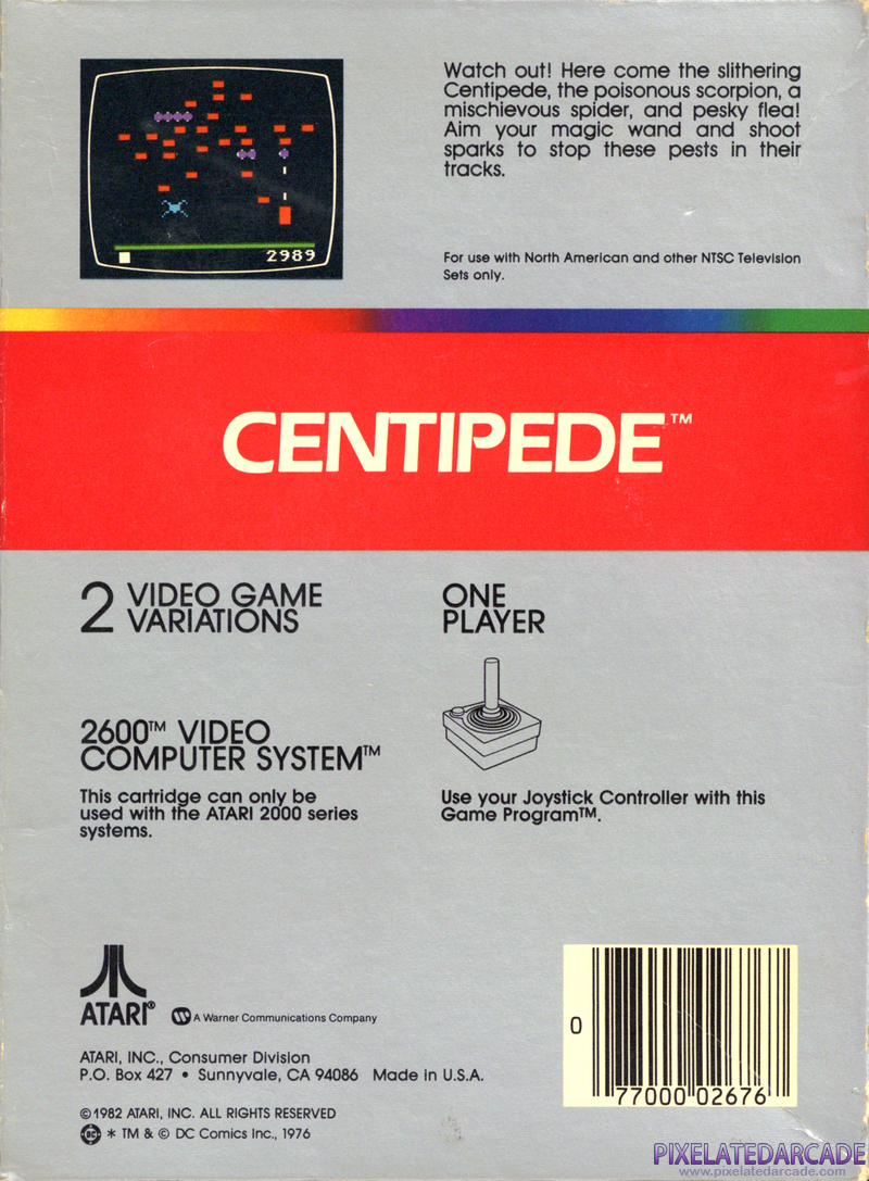 Centipede Cover Art: Centipede Cover Art: