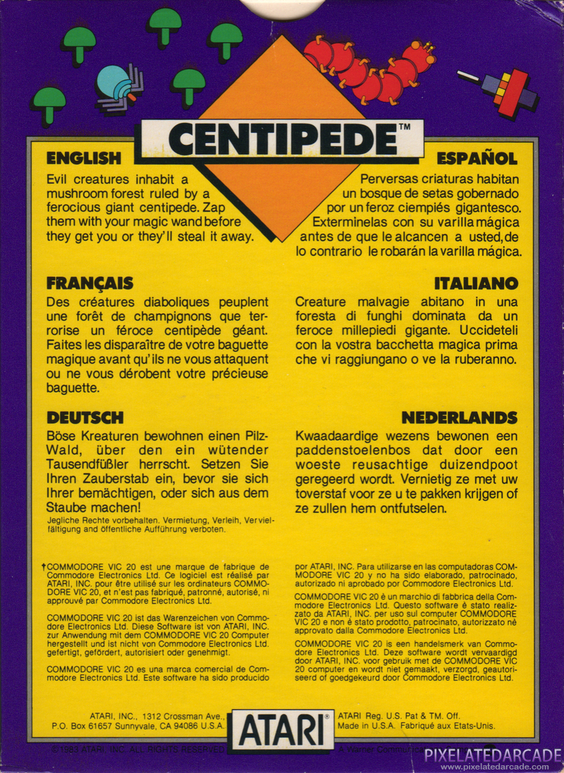 Centipede Cover Art: Centipede Cover Art: