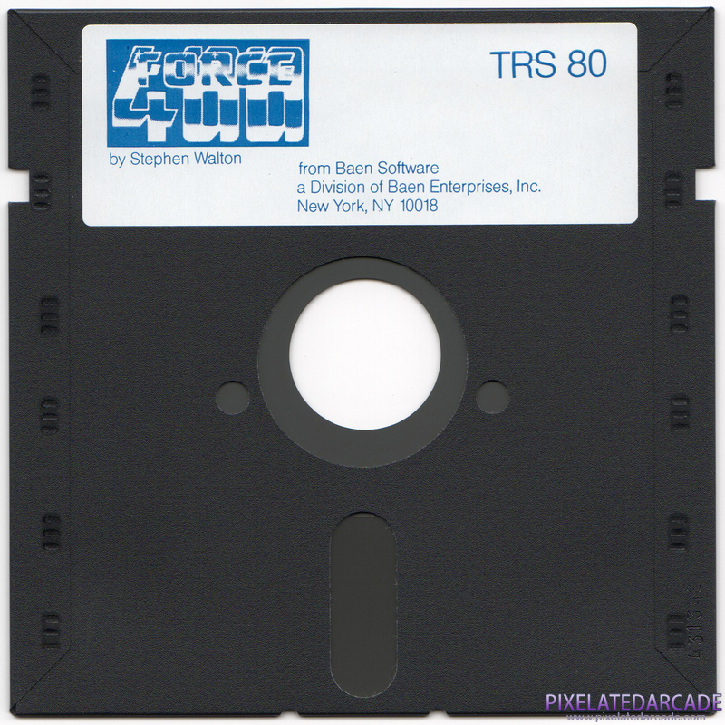 Force 400 Cover Art: TRS-80 side Force 400 Cover Art: TRS-80 side