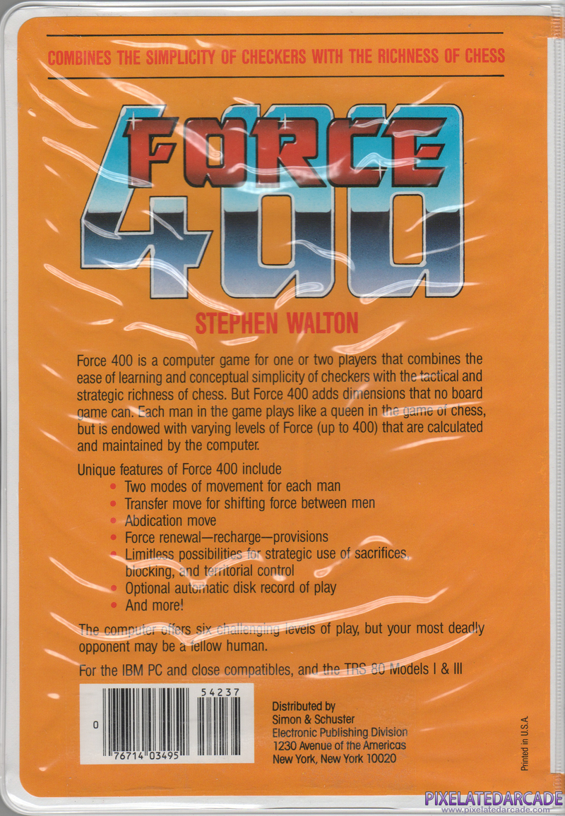 Force 400 Cover Art: Force 400 Cover Art: