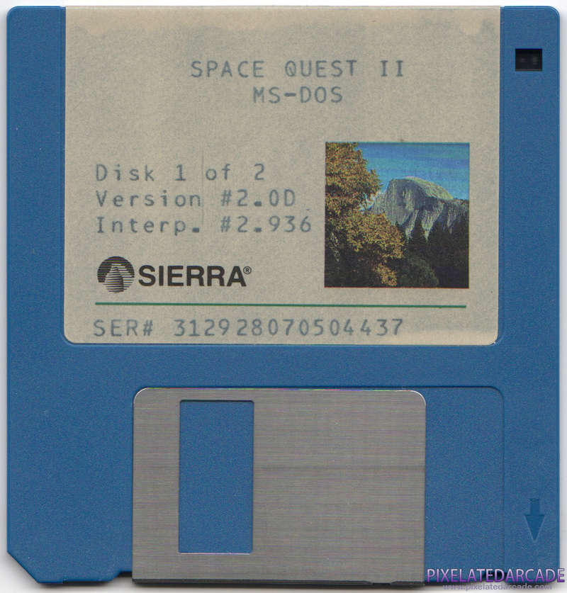Space Quest II: Chapter II - Vohaul's Revenge Cover Art: Disk 1 of 2 - Front