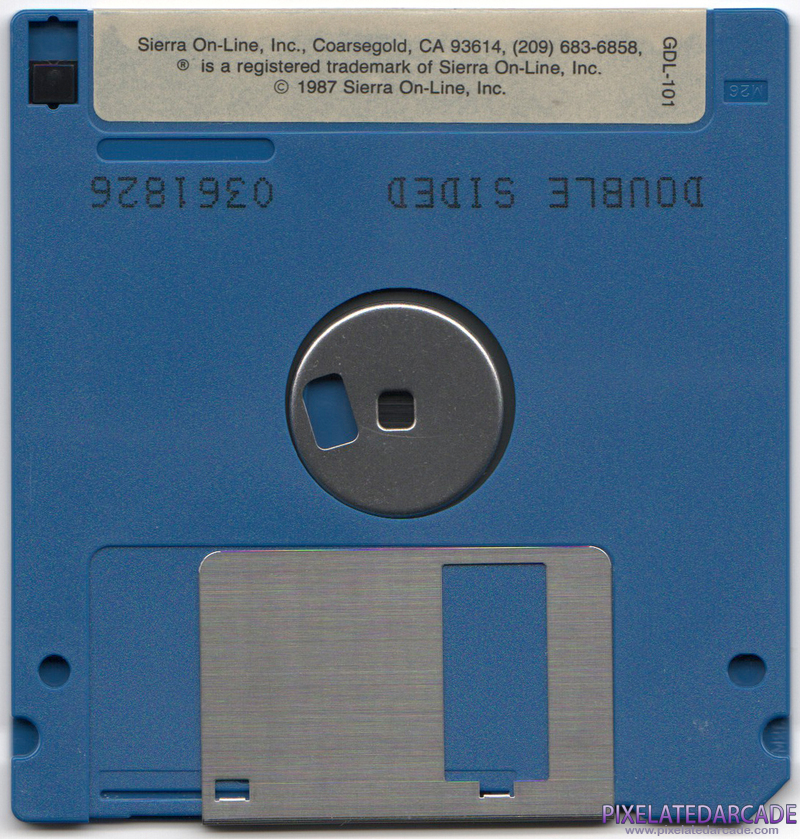 Space Quest II: Chapter II - Vohaul's Revenge Cover Art: Disk 1 of 2 - Back Space Quest II: Chapter II - Vohaul's Revenge Cover Art: Disk 1 of 2 - Back