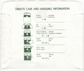 Disk Sleeve - Back