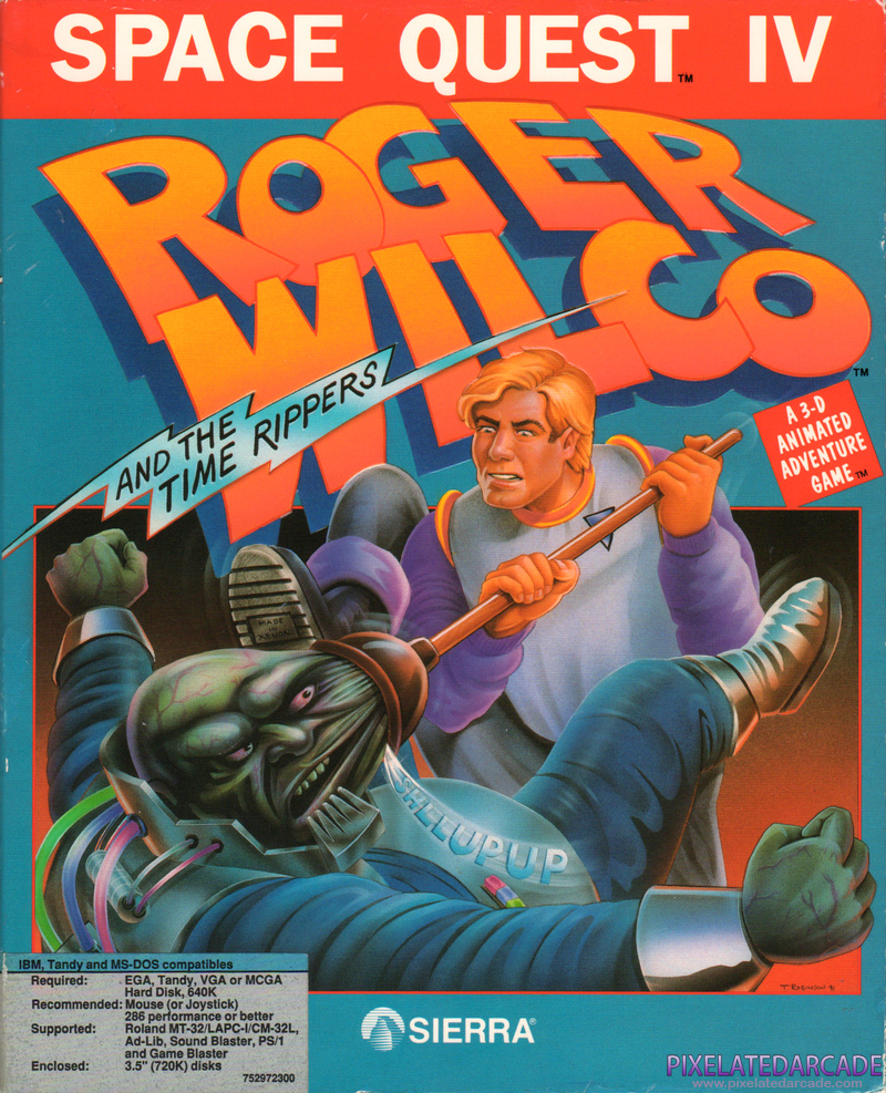 Space Quest IV: Roger Wilco and the Time Rippers Cover Art: Space Quest IV: Roger Wilco and the Time Rippers Cover Art: