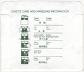 Disk Sleeve - Back