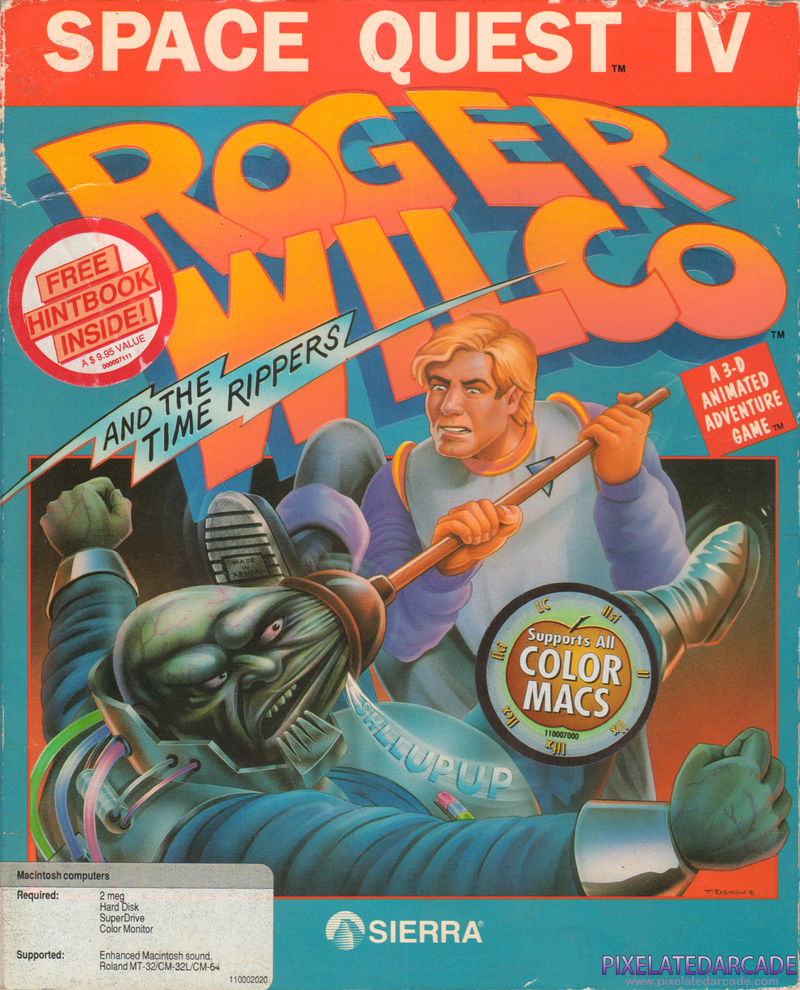 Space Quest IV: Roger Wilco and the Time Rippers Cover Art: Space Quest IV: Roger Wilco and the Time Rippers Cover Art: