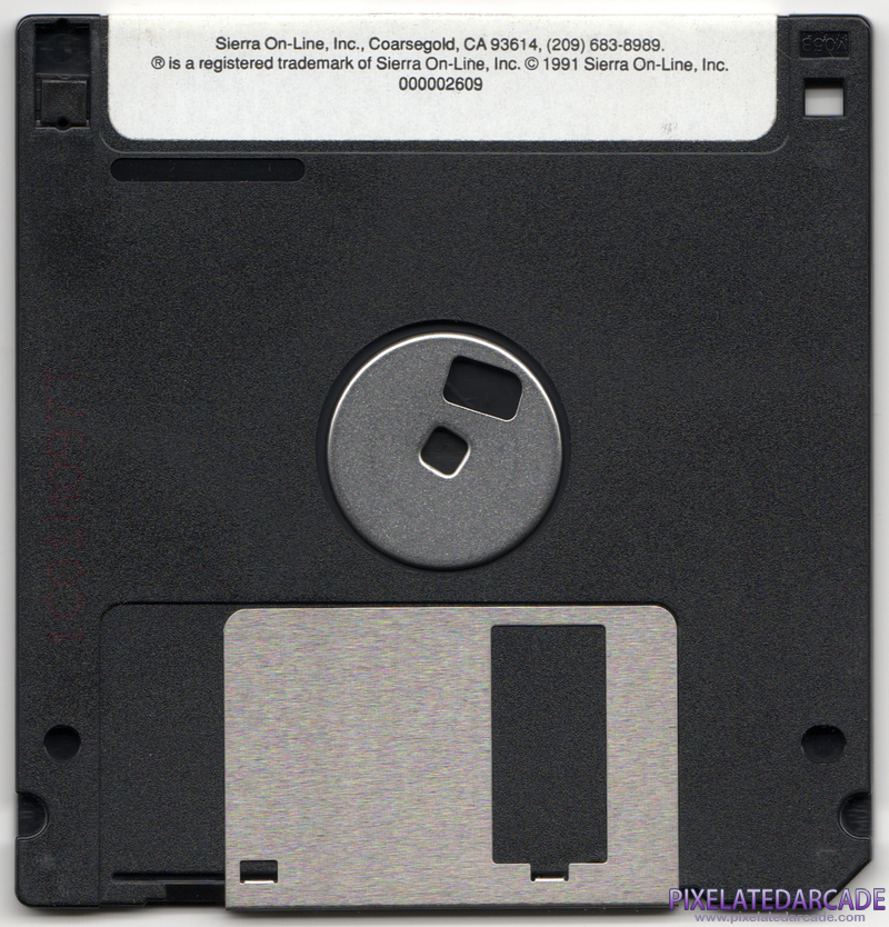 Space Quest IV: Roger Wilco and the Time Rippers Cover Art: Disk 1 of 7 - Back Space Quest IV: Roger Wilco and the Time Rippers Cover Art: Disk 1 of 7 - Back
