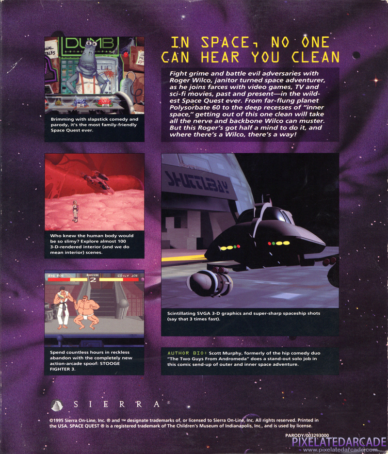 Space Quest 6: Roger Wilco in the Spinal Frontier Cover Art: 