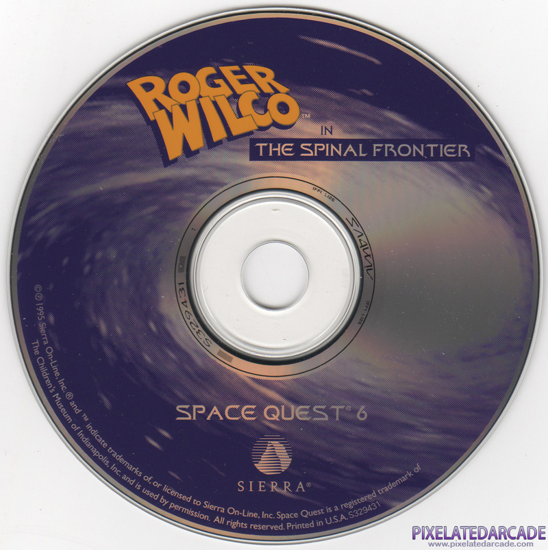 Space Quest 6: Roger Wilco in the Spinal Frontier Cover Art: 