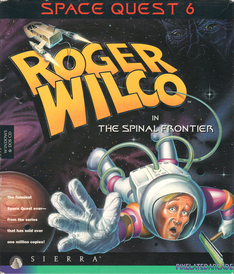 Space Quest 6: Roger Wilco in the Spinal Frontier Cover Art: 