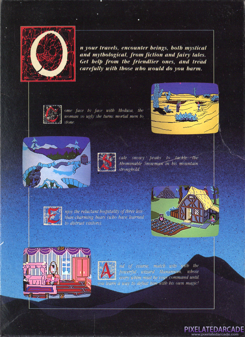King's Quest III: To Heir is Human Cover Art: Right Side King's Quest III: To Heir is Human Cover Art: Right Side