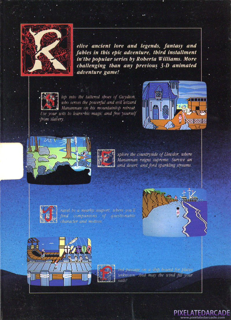 King's Quest III: To Heir is Human Cover Art: Left Side King's Quest III: To Heir is Human Cover Art: Left Side