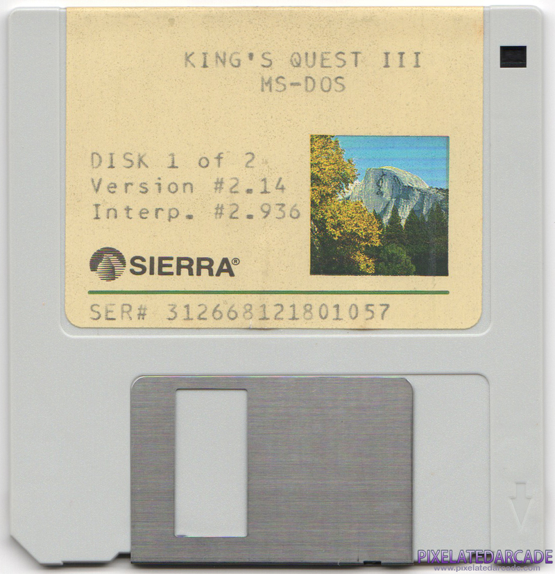 King's Quest III: To Heir is Human Cover Art: Disk 1 of 2 - Front