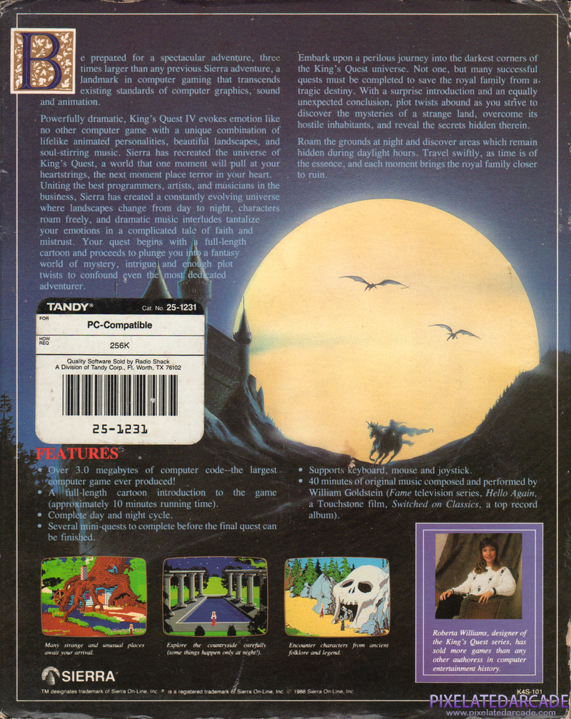 King's Quest IV: The Perils of Rosella Cover Art: King's Quest IV: The Perils of Rosella Cover Art: