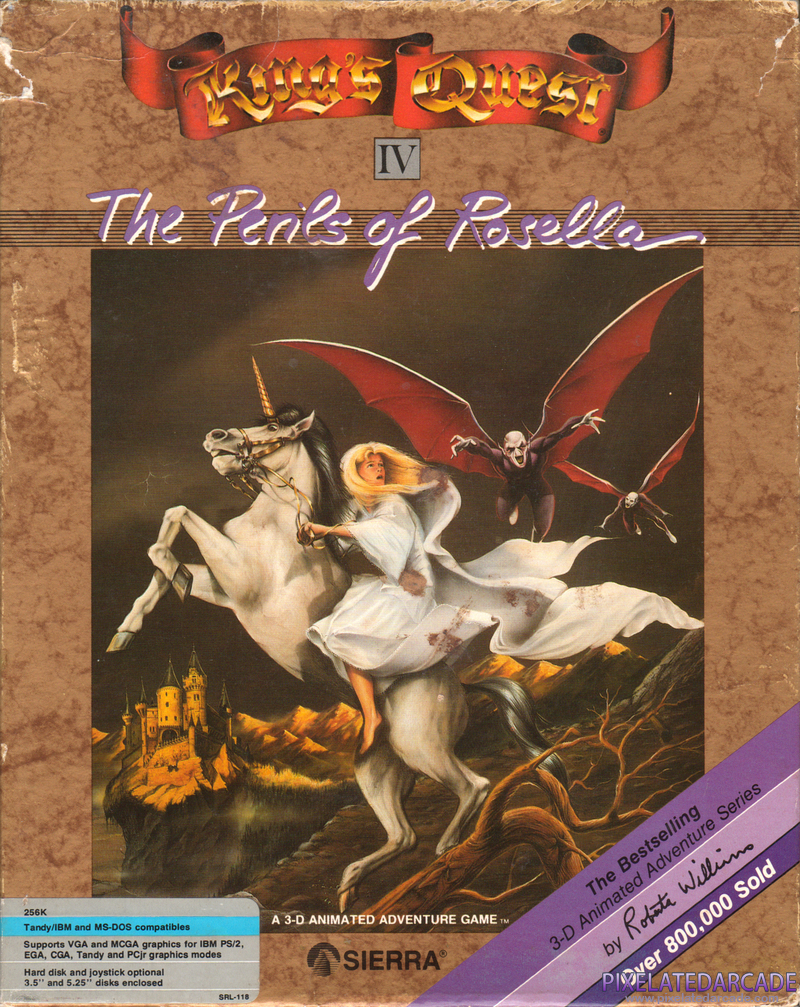 King's Quest IV: The Perils of Rosella Cover Art: King's Quest IV: The Perils of Rosella Cover Art: