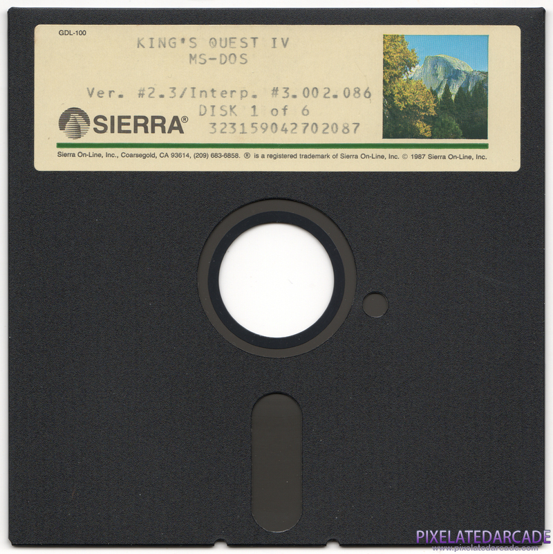 King's Quest IV: The Perils of Rosella Cover Art: Disk 1 of 6 King's Quest IV: The Perils of Rosella Cover Art: Disk 1 of 6