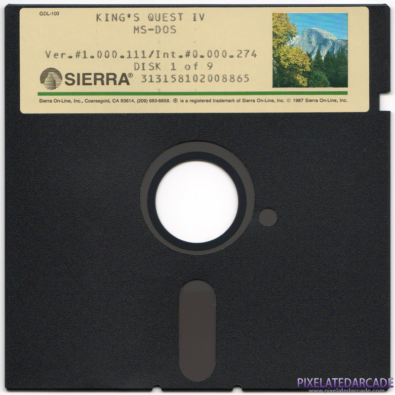 King's Quest IV: The Perils of Rosella Cover Art: Disk 1 of 9 King's Quest IV: The Perils of Rosella Cover Art: Disk 1 of 9