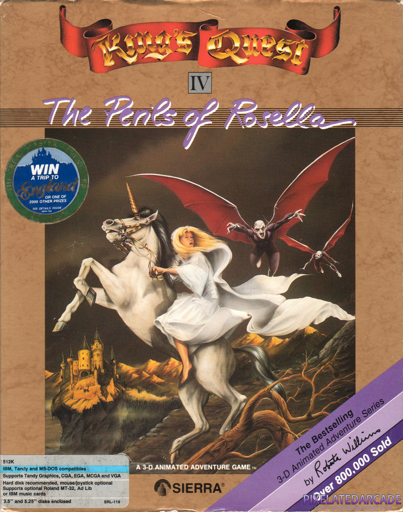 King's Quest IV: The Perils of Rosella Cover Art: King's Quest IV: The Perils of Rosella Cover Art: