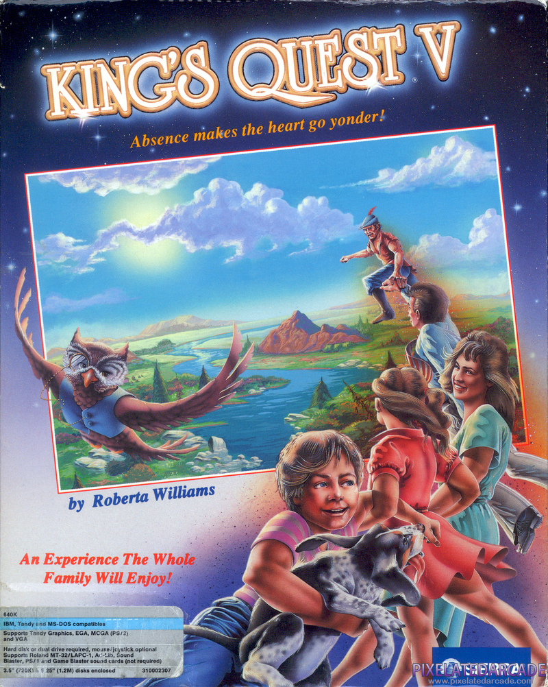 King's Quest V: Absence Makes the Heart Go Yonder! Cover Art: King's Quest V: Absence Makes the Heart Go Yonder! Cover Art: