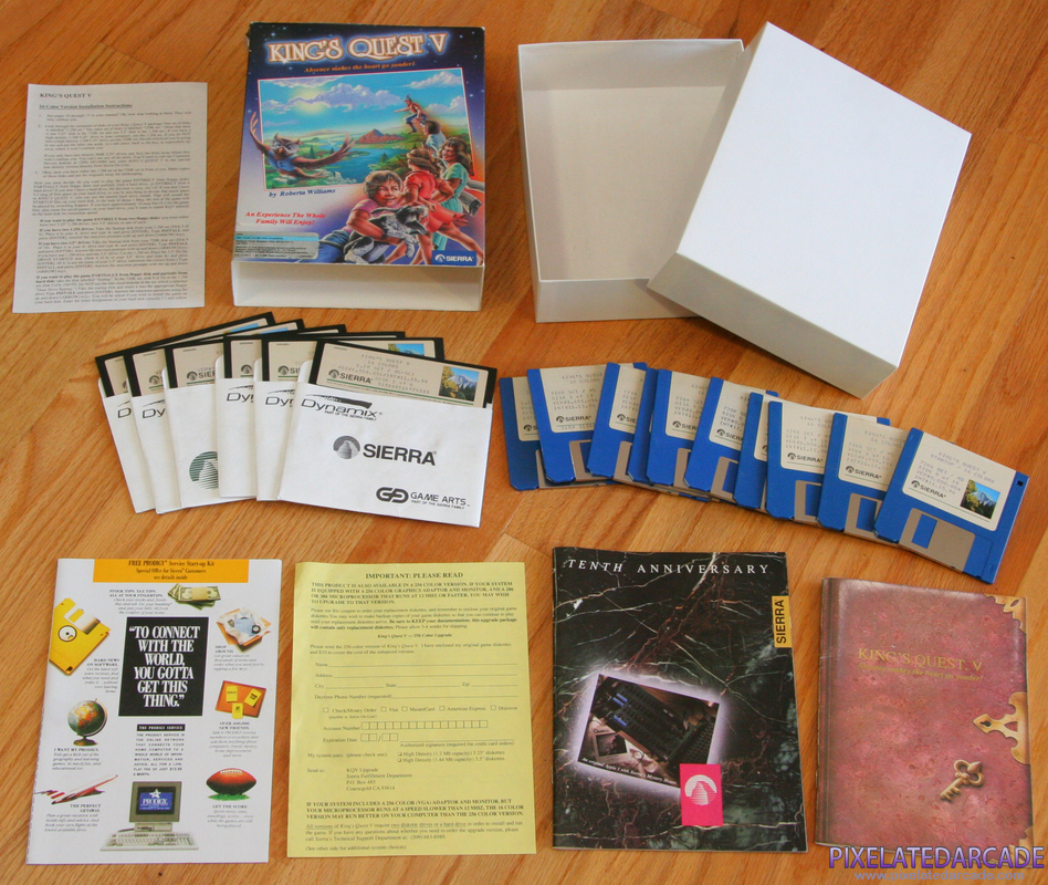 King's Quest V: Absence Makes the Heart Go Yonder! Cover Art: 