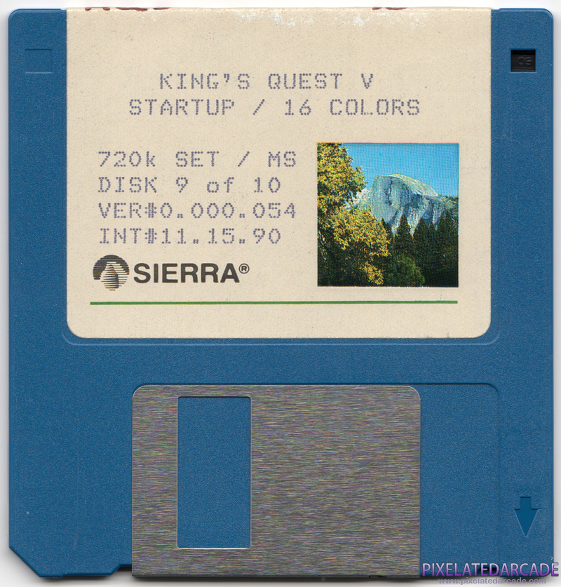 King's Quest V: Absence Makes the Heart Go Yonder! Cover Art: Startup Disk - Front King's Quest V: Absence Makes the Heart Go Yonder! Cover Art: Startup Disk - Front