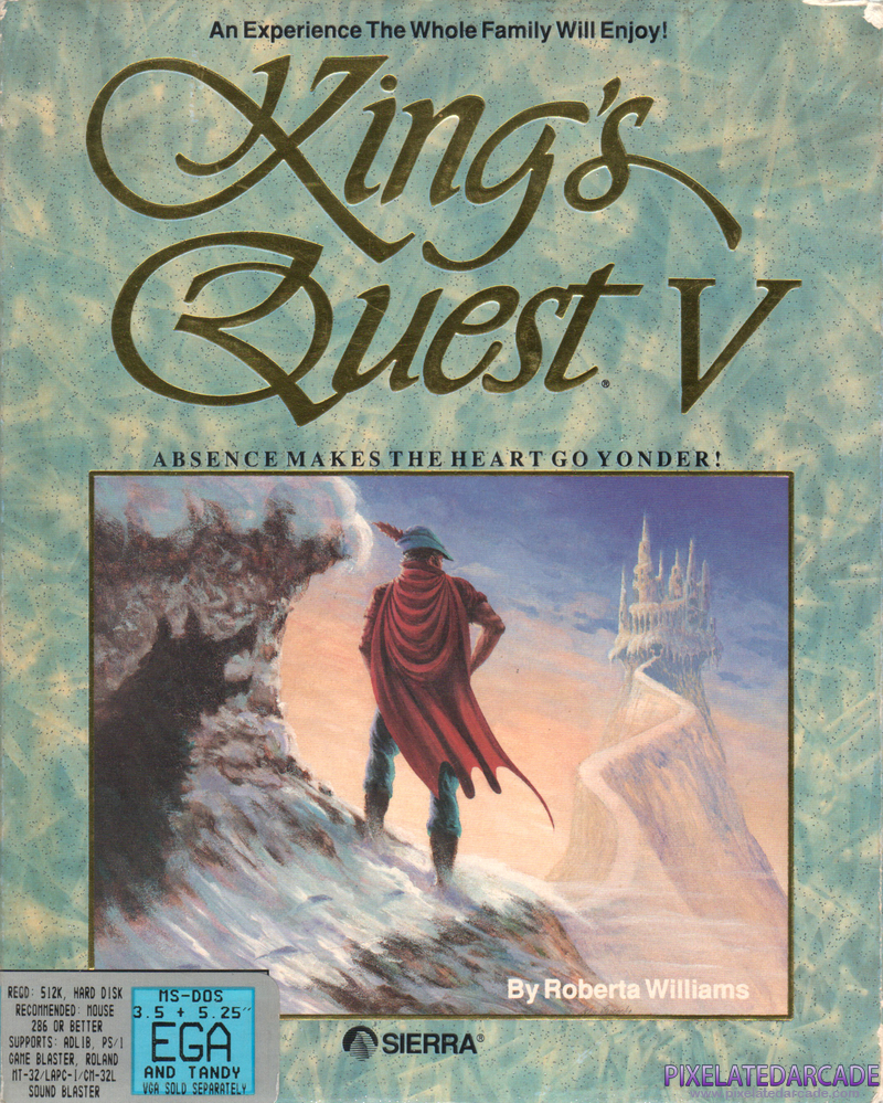 King's Quest V: Absence Makes the Heart Go Yonder! Cover Art: King's Quest V: Absence Makes the Heart Go Yonder! Cover Art: