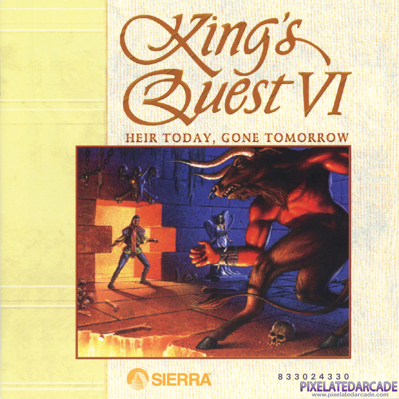 King's Quest VI: Heir Today, Gone Tomorrow Cover Art: Front