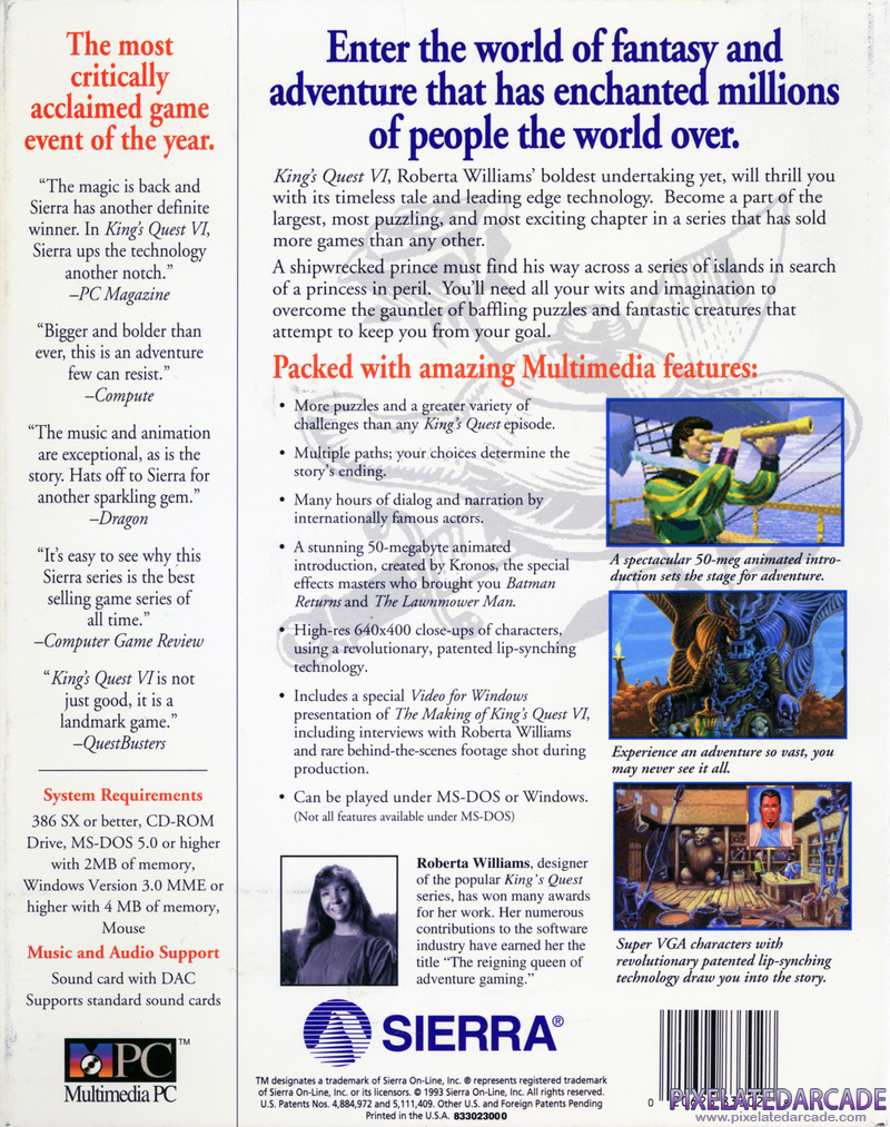 King's Quest VI: Heir Today, Gone Tomorrow Cover Art: 