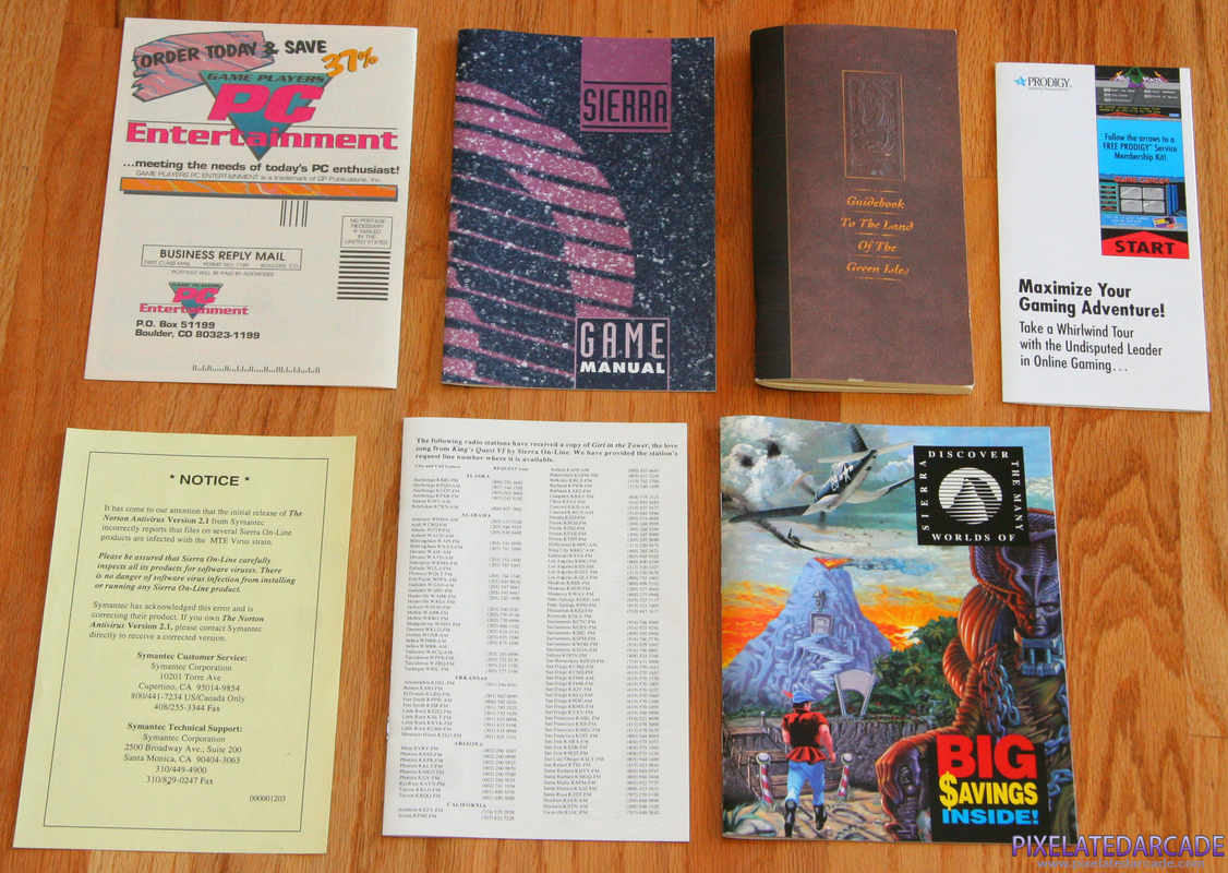 King's Quest VI: Heir Today, Gone Tomorrow Cover Art: Documentation