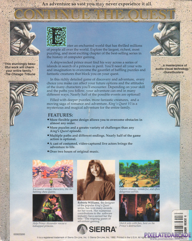 King's Quest VI: Heir Today, Gone Tomorrow Cover Art: King's Quest VI: Heir Today, Gone Tomorrow Cover Art: