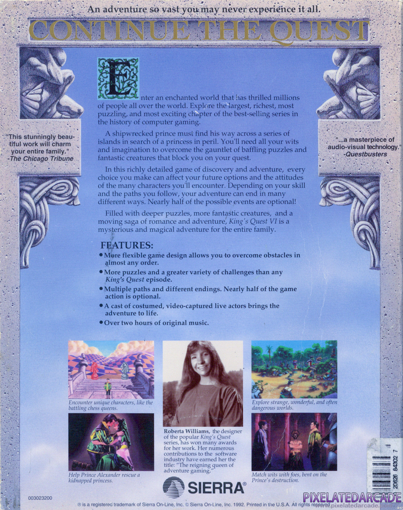 King's Quest VI: Heir Today, Gone Tomorrow Cover Art: King's Quest VI: Heir Today, Gone Tomorrow Cover Art: