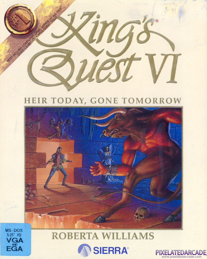 King's Quest VI: Heir Today, Gone Tomorrow Cover Art: 
