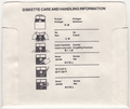 Disk Sleeve - Back