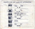 Disk Sleeve - Back