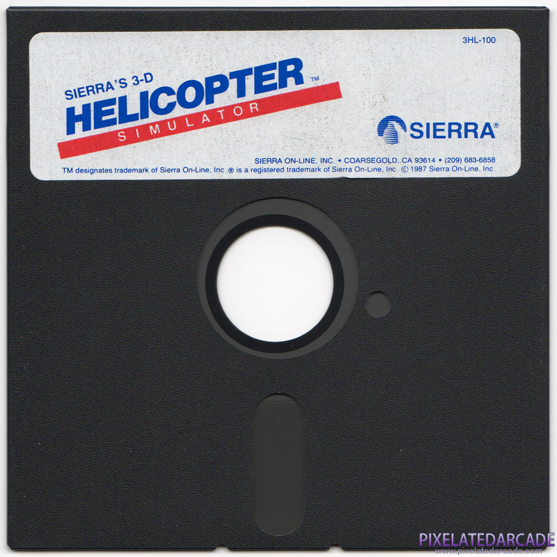 Sierra's 3-D Helicopter Simulator Cover Art: Sierra's 3-D Helicopter Simulator Cover Art: