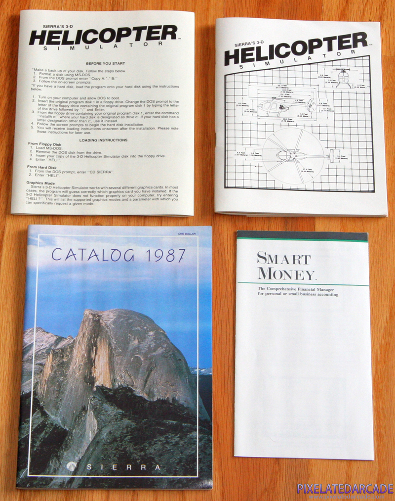 Sierra's 3-D Helicopter Simulator Cover Art: Documentation Sierra's 3-D Helicopter Simulator Cover Art: Documentation