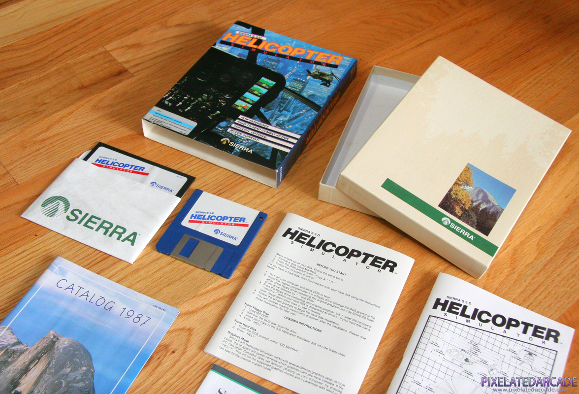 Sierra's 3-D Helicopter Simulator Cover Art: Sierra's 3-D Helicopter Simulator Cover Art: