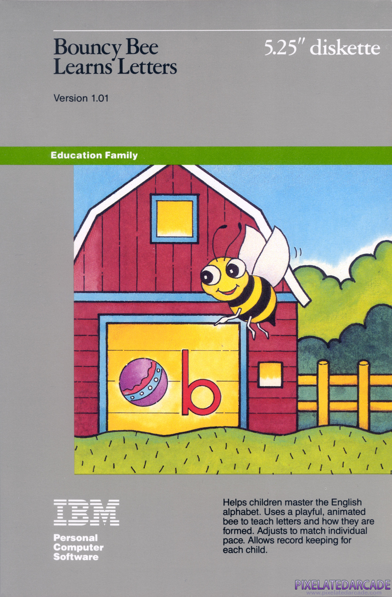 Bouncy Bee Learns Letters Cover Art: Bouncy Bee Learns Letters Cover Art: